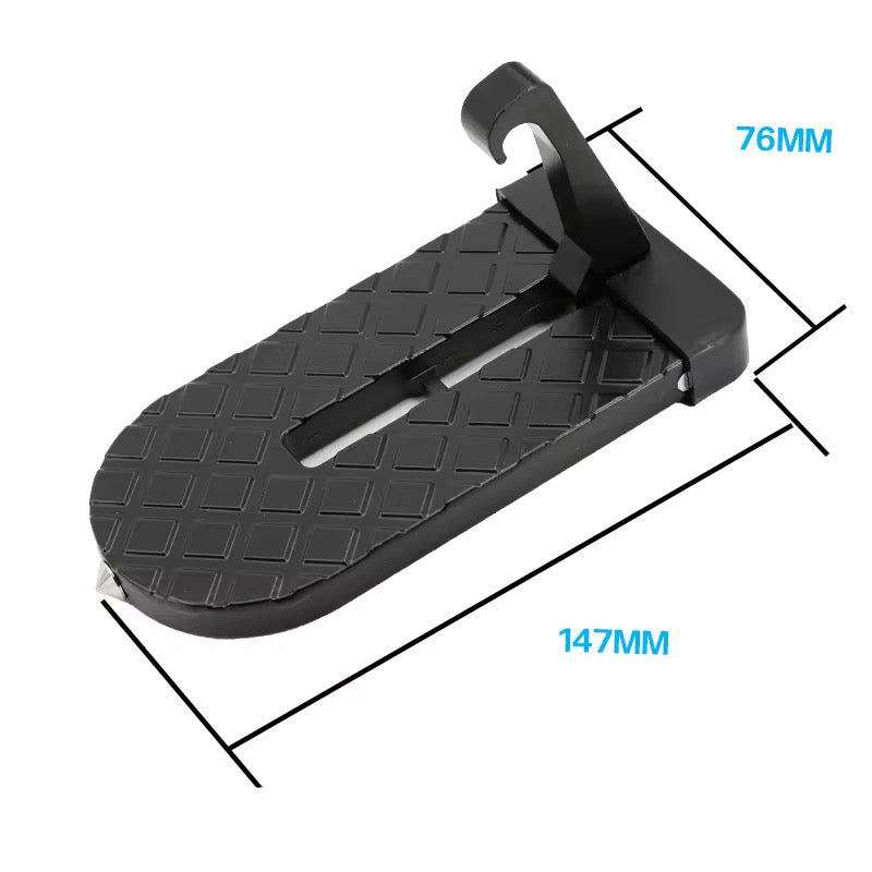 Carstep Universele Auto Deurinstap – Opvouwbare Veiligheids Deurstep met Anti-Slip, 250kg Draagvermogen, Rubber Bescherming & Veiligheidshamer