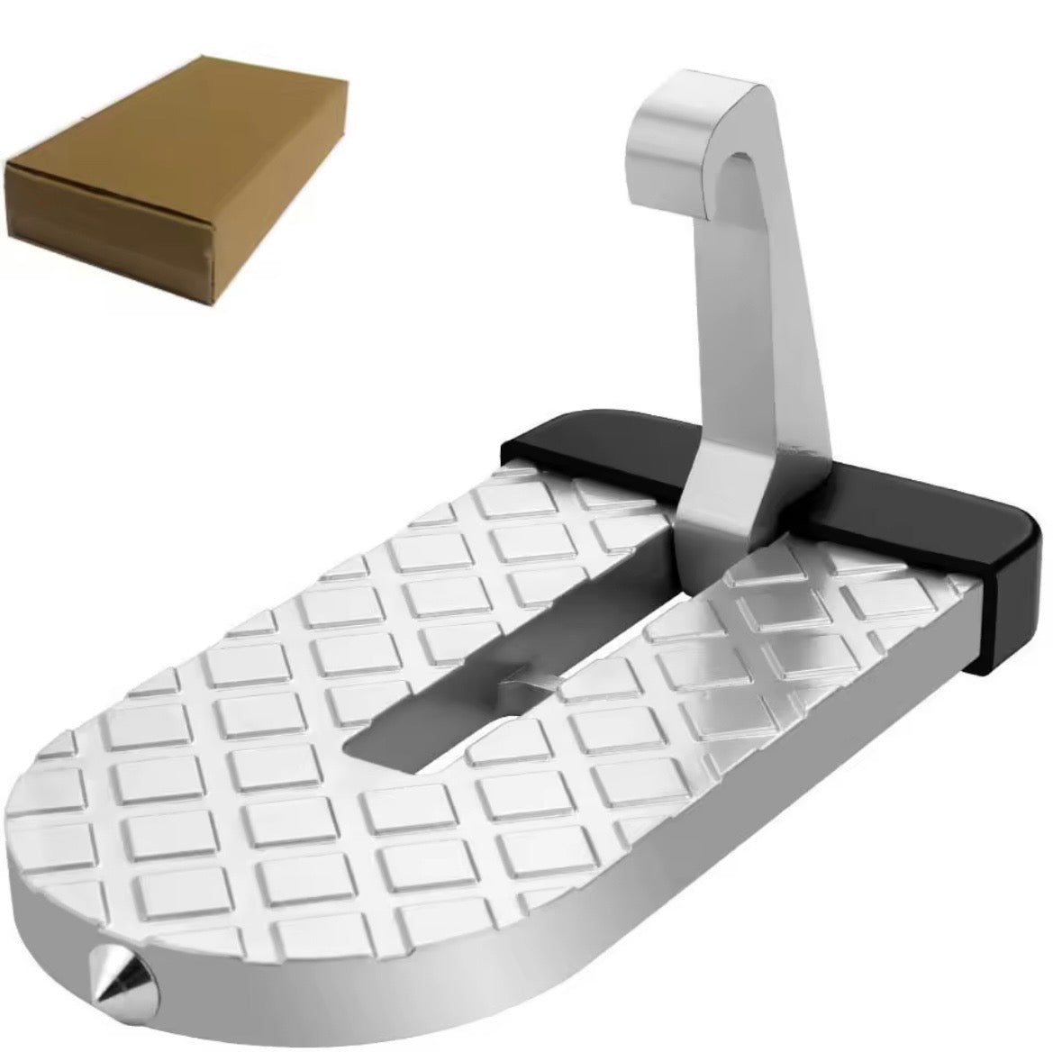 Carstep Universele Auto Deurinstap – Opvouwbare Veiligheids Deurstep met Anti-Slip, 250kg Draagvermogen, Rubber Bescherming & Veiligheidshamer