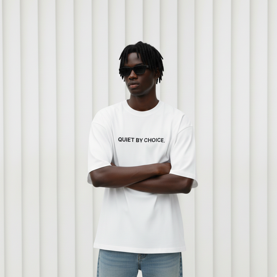 quiet by choice. tee