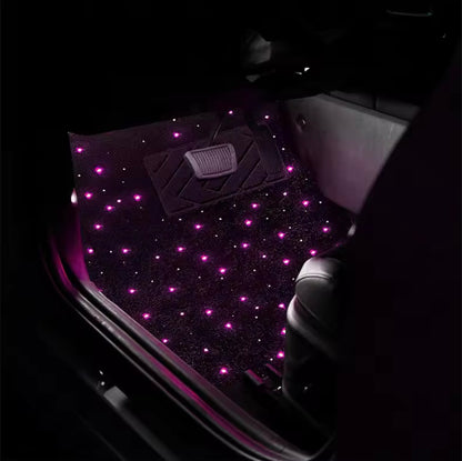 Starmat- LED Car Floor Mats with App Control & Music Sync | Custom RGB Fiber Optic Interior Lights”