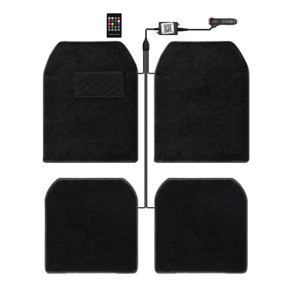 Starmat- LED Car Floor Mats with App Control & Music Sync | Custom RGB Fiber Optic Interior Lights”