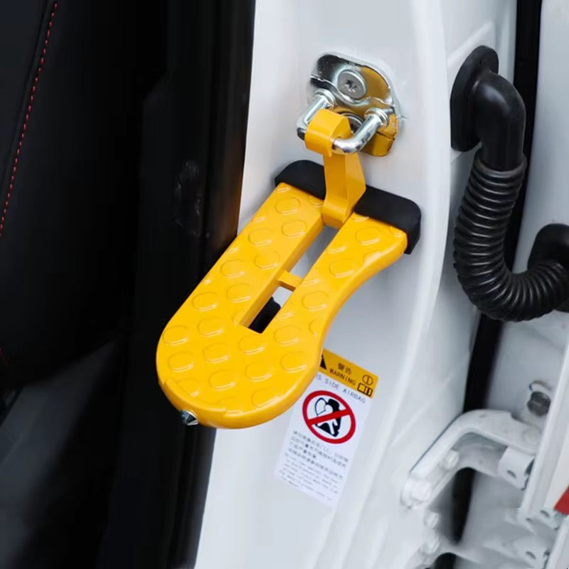 Carstep Universele Auto Deurinstap – Opvouwbare Veiligheids Deurstep met Anti-Slip, 250kg Draagvermogen, Rubber Bescherming & Veiligheidshamer